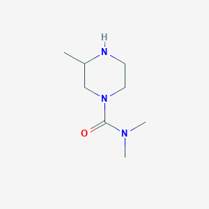 molecular formula C8H17N3O B055063 N,N,3-Trimethylpiperazine-1-carboxamide CAS No. 114649-92-2