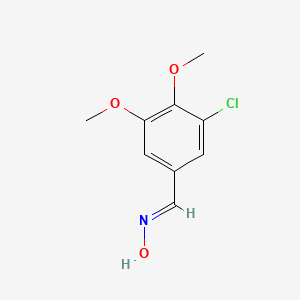molecular formula C9H10ClNO3 B5506367 3-chloro-4,5-dimethoxybenzaldehyde oxime 