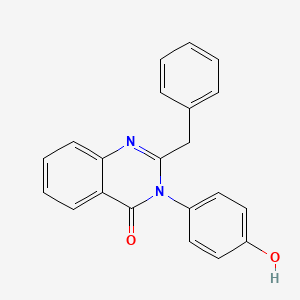molecular formula C21H16N2O2 B5506374 2-benzyl-3-(4-hydroxyphenyl)-4(3H)-quinazolinone CAS No. 76253-94-6