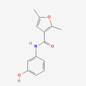 molecular formula C13H13NO3 B5506386 N-(3-hydroxyphenyl)-2,5-dimethyl-3-furamide 