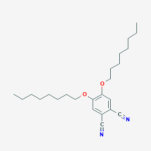 molecular formula C24H36N2O2 B055064 4,5-Dioctyloxy-1,2-benzenedicarbonitrile CAS No. 118132-11-9