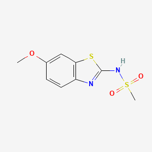 molecular formula C9H10N2O3S2 B5506412 N-(6-methoxy-1,3-benzothiazol-2-yl)methanesulfonamide 