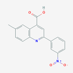 6-Methyl-2-(3-nitrophenyl)quinoline-4-carboxylic acid