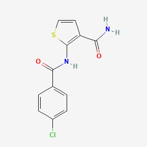 2-(4-chlorobenzamido)thiophene-3-carboxamide