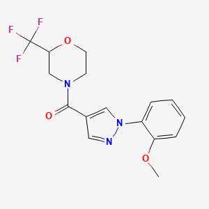 4-{[1-(2-methoxyphenyl)-1H-pyrazol-4-yl]carbonyl}-2-(trifluoromethyl)morpholine