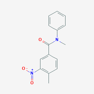 molecular formula C15H14N2O3 B5506505 N,4-dimethyl-3-nitro-N-phenylbenzamide 