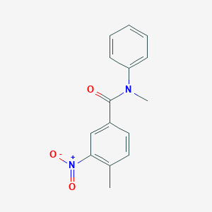 molecular formula C15H14N2O3 B5506505 N,4-二甲基-3-硝基-N-苯甲酰胺 