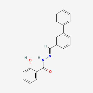 molecular formula C20H16N2O2 B5506674 N'-(3-biphenylylmethylene)-2-hydroxybenzohydrazide 