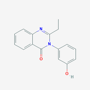 molecular formula C16H14N2O2 B5506800 2-ethyl-3-(3-hydroxyphenyl)-4(3H)-quinazolinone 