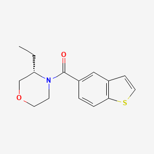 molecular formula C15H17NO2S B5506808 (3S)-4-(1-benzothien-5-ylcarbonyl)-3-ethylmorpholine 
