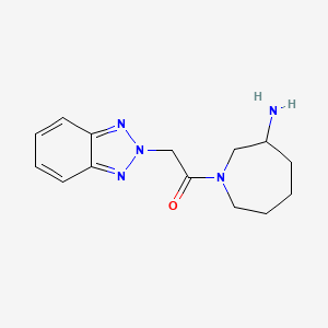 molecular formula C14H19N5O B5506867 1-(2H-1,2,3-benzotriazol-2-ylacetyl)-3-azepanamine hydrochloride 