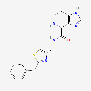 molecular formula C18H19N5OS B5506898 N-[(2-benzyl-1,3-thiazol-4-yl)methyl]-4,5,6,7-tetrahydro-1H-imidazo[4,5-c]pyridine-4-carboxamide dihydrochloride 