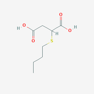 molecular formula C8H14O4S B5506960 2-(丁硫基)琥珀酸 