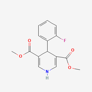 molecular formula C15H14FNO4 B5507015 dimethyl 4-(2-fluorophenyl)-1,4-dihydropyridine-3,5-dicarboxylate 