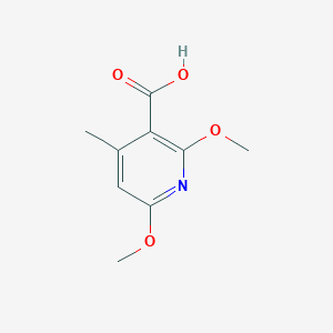 molecular formula C9H11NO4 B5507133 2,6-dimethoxy-4-methylnicotinic acid 