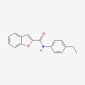 molecular formula C17H15NO2 B5507200 N-(4-ethylphenyl)-1-benzofuran-2-carboxamide 
