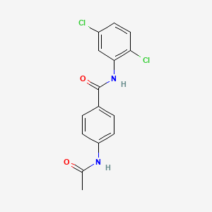 molecular formula C15H12Cl2N2O2 B5507370 4-(acetylamino)-N-(2,5-dichlorophenyl)benzamide 