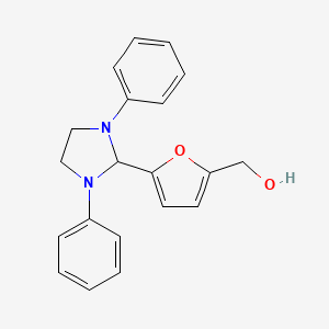 molecular formula C20H20N2O2 B5507396 [5-(1,3-diphenyl-2-imidazolidinyl)-2-furyl]methanol 