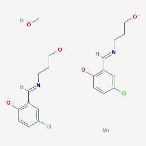molecular formula C21H24Cl2MnN2O5-4 B055074 Mn(5-Cl-Salahp)2 CAS No. 124430-02-0