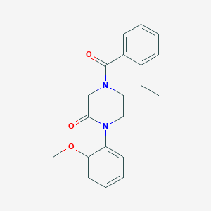4-(2-ethylbenzoyl)-1-(2-methoxyphenyl)-2-piperazinone