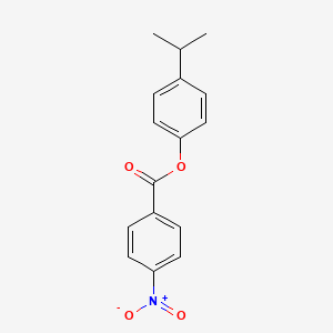 molecular formula C16H15NO4 B5507559 4-异丙苯基 4-硝基苯甲酸酯 