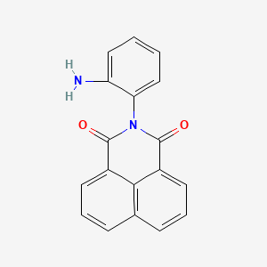 molecular formula C18H12N2O2 B5507560 2-(2-氨基苯基)-1H-苯并[de]异喹啉-1,3(2H)-二酮 
