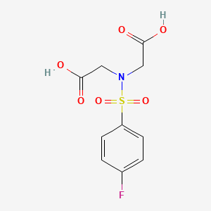 molecular formula C10H10FNO6S B5507579 2,2'-{[(4-fluorophenyl)sulfonyl]imino}diacetic acid 
