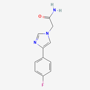 molecular formula C11H10FN3O B5507594 2-[4-(4-fluorophenyl)-1H-imidazol-1-yl]acetamide 