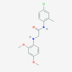 molecular formula C17H19ClN2O3 B5507662 N~1~-(4-chloro-2-methylphenyl)-N~2~-(2,4-dimethoxyphenyl)glycinamide 