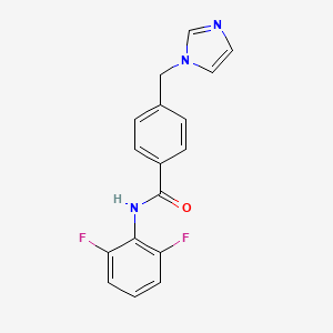 molecular formula C17H13F2N3O B5507774 N-(2,6-difluorophenyl)-4-(1H-imidazol-1-ylmethyl)benzamide 
