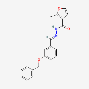 molecular formula C20H18N2O3 B5507826 N'-[3-(benzyloxy)benzylidene]-2-methyl-3-furohydrazide 