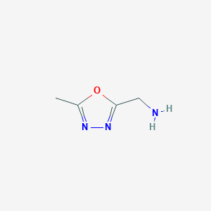 molecular formula C4H7N3O B055079 [(5-甲基-1,3,4-恶二唑-2-基)甲基]胺 CAS No. 125295-22-9