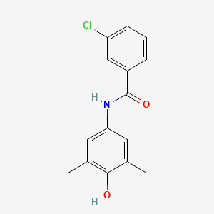 molecular formula C15H14ClNO2 B5507929 3-氯-N-(4-羟基-3,5-二甲基苯基)苯甲酰胺 