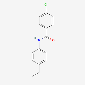 molecular formula C15H14ClNO B5507977 4-chloro-N-(4-ethylphenyl)benzamide 