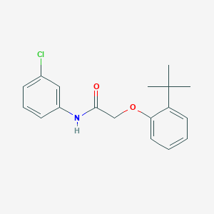 molecular formula C18H20ClNO2 B5508017 2-(2-tert-butylphenoxy)-N-(3-chlorophenyl)acetamide CAS No. 5745-59-5