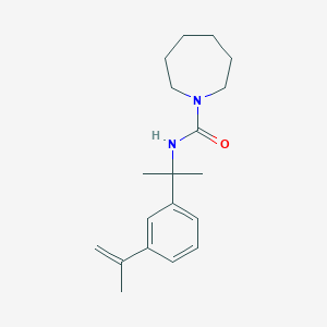 molecular formula C19H28N2O B5508041 N-[1-(3-异丙烯基苯基)-1-甲基乙基]-1-氮杂环烷羧酰胺 