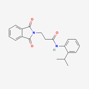 molecular formula C20H20N2O3 B5508062 3-(1,3-二氧代-1,3-二氢-2H-异吲哚-2-基)-N-(2-异丙苯基)丙酰胺 