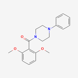 molecular formula C19H22N2O3 B5508085 1-(2,6-dimethoxybenzoyl)-4-phenylpiperazine 