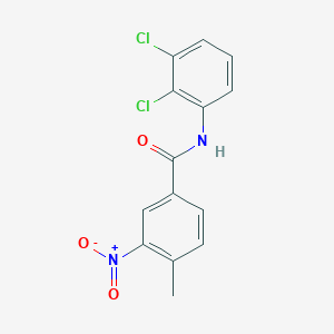 molecular formula C14H10Cl2N2O3 B5508139 N-(2,3-dichlorophenyl)-4-methyl-3-nitrobenzamide 