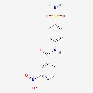 molecular formula C13H11N3O5S B5508188 N-[4-(aminosulfonyl)phenyl]-3-nitrobenzamide 