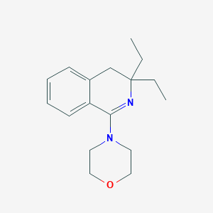 molecular formula C17H24N2O B5508233 3,3-diethyl-1-(4-morpholinyl)-3,4-dihydroisoquinoline 