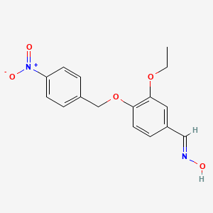 molecular formula C16H16N2O5 B5508249 3-ethoxy-4-[(4-nitrobenzyl)oxy]benzaldehyde oxime 