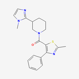 3-(1-methyl-1H-imidazol-2-yl)-1-[(2-methyl-4-phenyl-1,3-thiazol-5-yl)carbonyl]piperidine