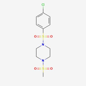 1-[(4-chlorophenyl)sulfonyl]-4-(methylsulfonyl)piperazine