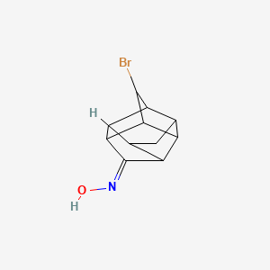 molecular formula C11H12BrNO B5508412 7-bromopentacyclo[6.3.0.0~2,6~.0~3,10~.0~5,9~]undecan-4-one oxime 