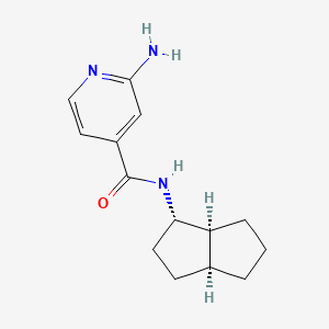 2-amino-N-[(1S*,3aS*,6aS*)-octahydropentalen-1-yl]isonicotinamide