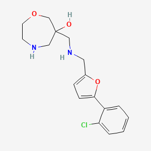 6-[({[5-(2-chlorophenyl)-2-furyl]methyl}amino)methyl]-1,4-oxazepan-6-ol dihydrochloride