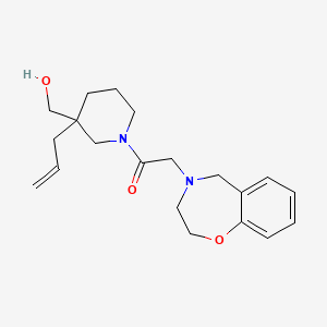 [3-allyl-1-(2,3-dihydro-1,4-benzoxazepin-4(5H)-ylacetyl)-3-piperidinyl]methanol