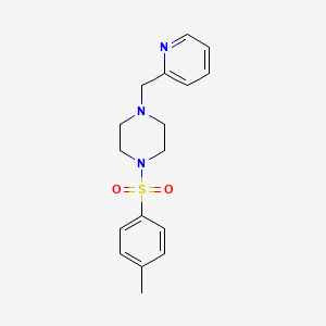 molecular formula C17H21N3O2S B5508454 1-[(4-methylphenyl)sulfonyl]-4-(2-pyridinylmethyl)piperazine 