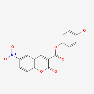 4-methoxyphenyl 6-nitro-2-oxo-2H-chromene-3-carboxylate
